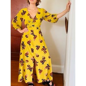 Madewell Wrap-around “Retro Bouquet” Maxi Dress